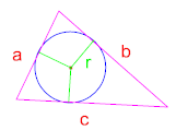 cerchio inscritto in triangolo