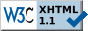 Icona di conformità allo standard XHTML 1.1