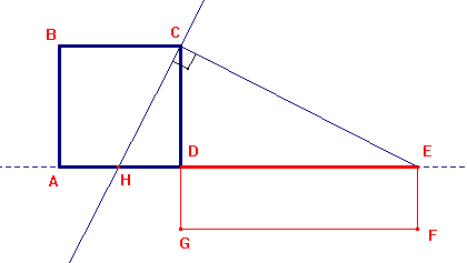 inverso della quadratura di un rettangolo