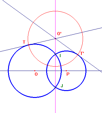 cerchi ortogonali a due cerchi dati